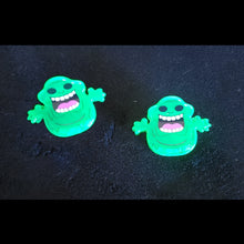 Load image into Gallery viewer, Set of two green translucent goblin hair clips
