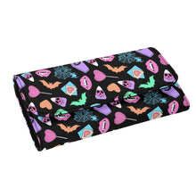 Load image into Gallery viewer, Wallet mock-up with pastel icons patten
