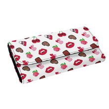 Load image into Gallery viewer, Wallet mock-up with very cherry patten
