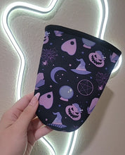 Load image into Gallery viewer, Large cup sleeve in the witchy pattern
