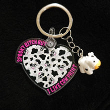 Load image into Gallery viewer, Spooky Cow Keychain
