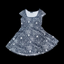 Load image into Gallery viewer, Romper dress with spider web pattern
