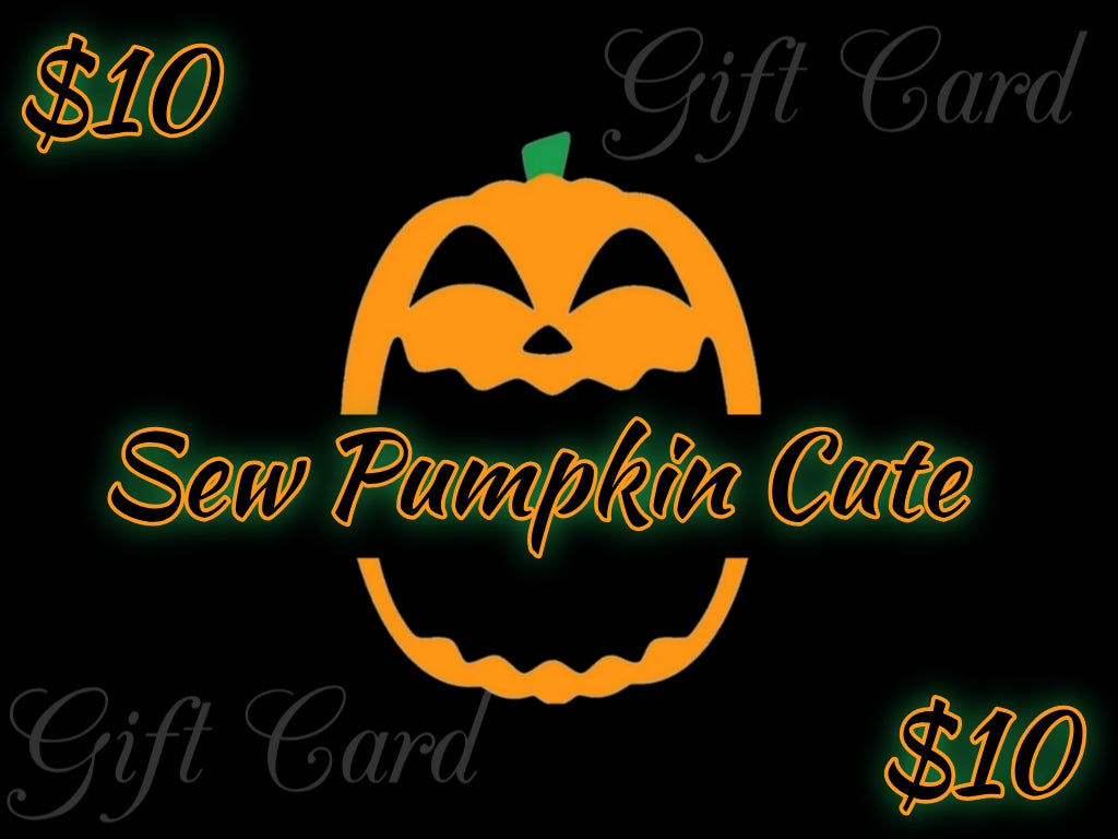 Sew Pumpkin Cute Gift Card